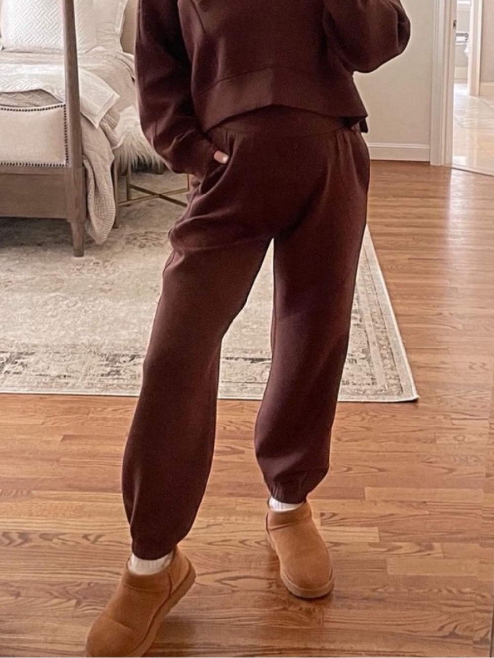 Abercrombie & Fitch YPB neoKNIT Jogger Brown Chocolate Sz M